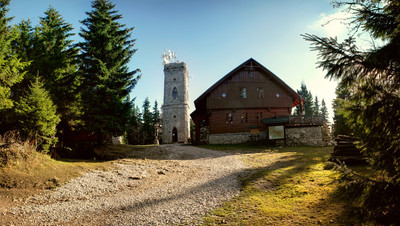 Horská bouda a rozhledna Žalý