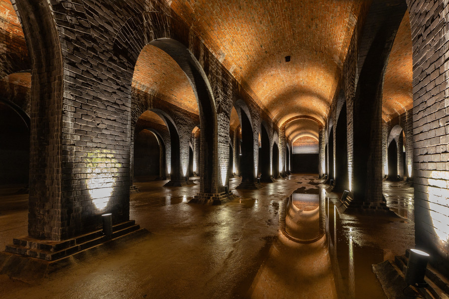 Wasserreservoirs von Yellow Hill